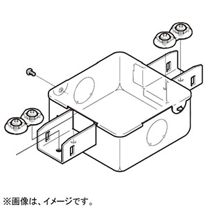 ネグロス電工 【販売終了】ジャンクションボックス 《レースウェイ》 二方出 30型・ノックアウト無し DP1タイプ 電気亜鉛めっき 銀 DB1SP