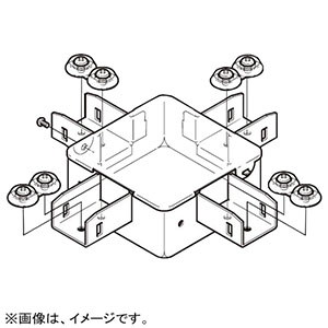 ネグロス電工 【販売終了】ジャンクションボックス 《レースウェイ》 四方出 30型・標準 DP1タイプ 電気亜鉛めっき 銀 DB1X