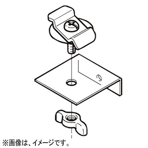 ネグロス電工 【販売終了】止め金具 《レースウェイ》 DBTJ1C用 30型 DP1タイプ 電気亜鉛めっき 銀 DBTJ1CK