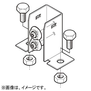 ネグロス電工 【販売終了】盤接続金具 《レースウェイ》 45型 DP2タイプ 電気亜鉛めっき 銀 DU2