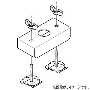 ネグロス電工 【販売終了】開口面用電線管接続金具 《レースウェイ》 30・45型 DP1・2兼用 呼び19 電気亜鉛めっき 銀 EU1P22