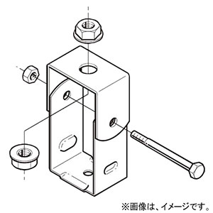 ネグロス電工 【販売終了】吊り金具 《レースウェイ》 30・45型 DP1・2兼用 W3/8 電気亜鉛めっき 銀 DPY2-W3