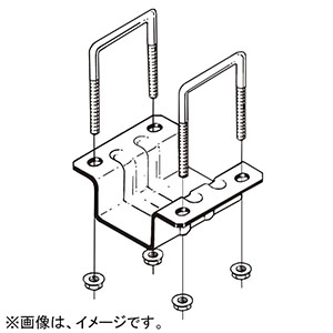 【販売終了】ダクター交差支持金具 《レースウェイ》 30型 DP1・2兼用 電気亜鉛めっき 銀 DHCR1