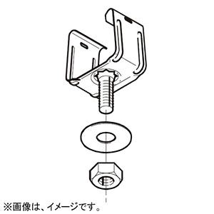 ネグロス電工 【販売終了】開口上向き用器具取付金具 《レースウェイ》 30型 DP1タイプ W3/8 ステンレス鋼 S-DK1UK-9