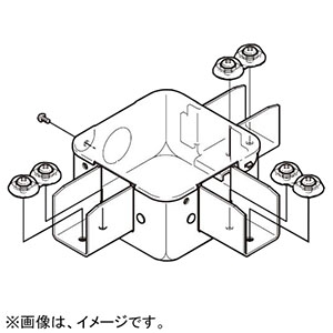 ネグロス電工 【販売終了】ジャンクションボックス 《サスウェイ&#174;》 三方出 45型・標準 S-DB2T