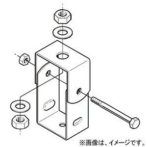 ネグロス電工 【販売終了】吊り金具 《サスウェイ&#174;》 45型 W3/8 S-DPY2-W3