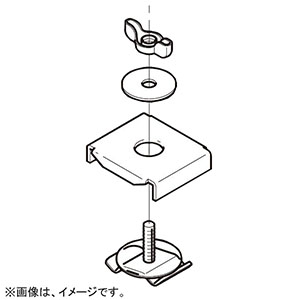 ネグロス電工 【販売終了】器具取付金具用補助金具 《サスウェイ&#174;》 開口上向き用 45型 S-DK1UKB