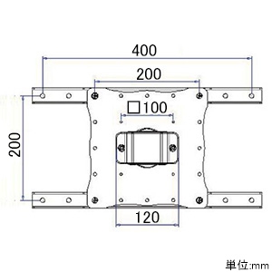 サンコー 大型モニター用2軸式アームポールマウント VESA400×200対応 耐荷重20kg 大型モニター用2軸式アームポールマウント VESA400×200対応 耐荷重20kg MARM126CS 画像2