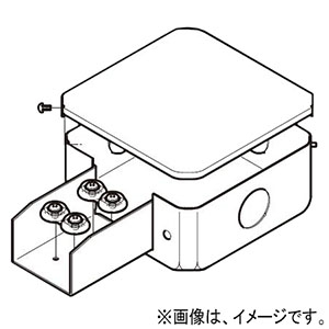 ネグロス電工 【販売終了】ジャンクションボックス 《ダクト》 一方出 標準 DP7タイプ 電気亜鉛めっき 銀 DB7E