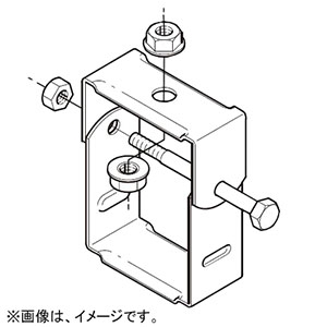 ネグロス電工 【販売終了】吊り金具 《ダクト》 DP7タイプ W3/8 電気亜鉛めっき 銀 DPY7