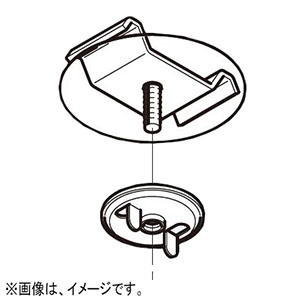 ネグロス電工 【販売終了】【ケース販売特価 10個セット】開口下向き用器具取付金具 《ダクト》 DP7タイプ M6 電気亜鉛めっき 銀 DK7-6_set