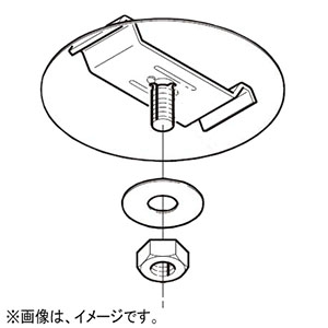 ネグロス電工 【販売終了】開口下向き用器具取付金具 《ダクト》 DP10タイプ W3/8 DK10-9