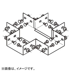 ネグロス電工 【販売終了】エルボ 《ダクト》 水平X形 DP12タイプ DX12B