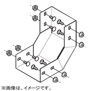 ネグロス電工 【販売終了】エルボ 《ダクト》 立面内曲り DP12タイプ DI-12B