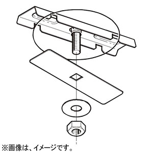 ネグロス電工 【販売終了】開口下向き用器具取付金具 《ダクト》 DP12タイプ W3/8 DK12-9