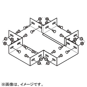 ネグロス電工 【販売終了】エルボ 《ダクト》 水平X形 DP18タイプ DX18