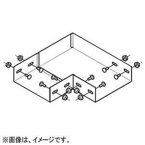 ネグロス電工 【販売終了】エルボ 《ダクト》 水平L形 DP18タイプ DL18-N