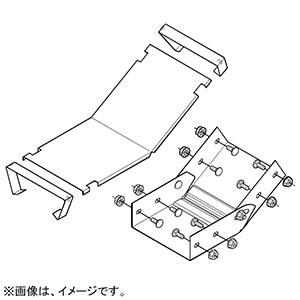 ネグロス電工 【販売終了】上下自在 《ダクト》 内曲り DP18タイプ DI-18VF