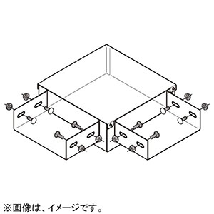 ネグロス電工 【販売終了】ジャンクションボックス 《ダクト》 L形二方出 DP18タイプ DB18L