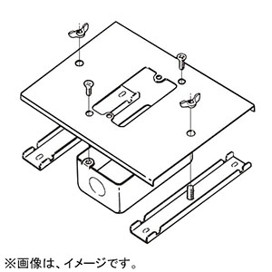 ネグロス電工 【販売終了】【受注生産品】埋込型コンセントボックス 《ダクト》 1個用 DP18タイプ DBC18B1