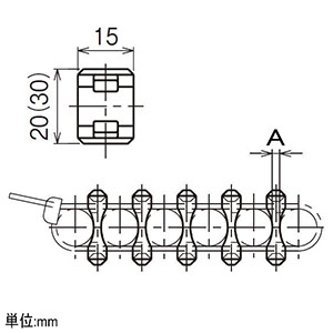 ネグロス電工 【ケース販売特価 10個セット】ケーブル間隔保持具 幅2mm ケーブル外径6〜40mm用 【ケース販売特価 10個セット】ケーブル間隔保持具 幅2mm ケーブル外径6〜40mm用 NCS230_set 画像2