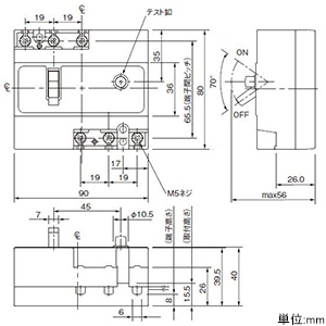 パナソニック 漏電ブレーカ 住宅分電盤主幹用・電灯回路用 J-0E型 JIS互換性形 3P0E 30A 30mA 漏電ブレーカ 住宅分電盤主幹用・電灯回路用 J-0E型 JIS互換性形 3P0E 30A 30mA BJJ33030 画像2