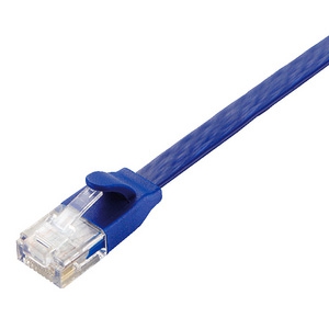 ELECOM LANケーブル フラットタイプ CAT6A準拠 ヨリ線 長さ10m LD-GFA/BM10