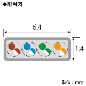 ELECOM LANケーブル フラットタイプ CAT6A準拠 ヨリ線 長さ0.3m LANケーブル フラットタイプ CAT6A準拠 ヨリ線 長さ0.3m LD-GFA/BM03 画像2