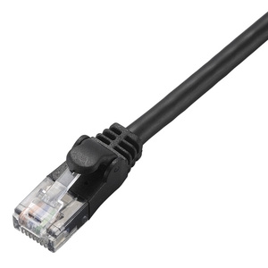 ELECOM LANケーブル スタンダードタイプ CAT6準拠 ヨリ線 長さ2m ブラック LD-GPN/BK2