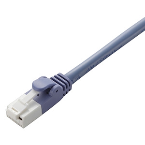 ELECOM LANケーブル スタンダードタイプ CAT5E対応 ヨリ線 ツメ折れ防止タイプ 長さ0.5m ブルー LD-CTT/BU05