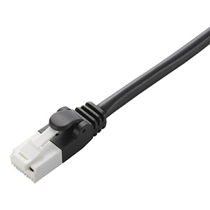 【生産完了品】LANケーブル スタンダードタイプ CAT5E対応 ヨリ線 ツメ折れ防止タイプ 長さ2m ブラック LD-CTT/BK20