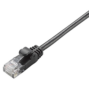 ELECOM LANケーブル ソフトタイプ CAT6準拠 ヨリ線 長さ7m ブラック LD-GPY/BK7