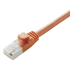 ELECOM LANケーブル スタンダードタイプ CAT5E対応 ヨリ線 ツメ折れ防止タイプ 環境配慮パッケージ 長さ2m オレンジ LD-CTT/DR2/RS