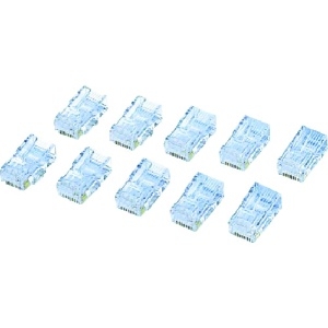 ELECOM RJ45コネクタ 単線・ヨリ線共用 CAT6対応 10個入 LD-6RJ45T10