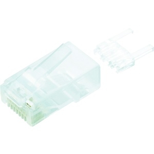 ELECOM 【限定特価】RJ45コネクタ 単線・ヨリ線共用 CAT6対応 ツメ折れ防止タイプ 10個入 LD-6RJ45T10/T