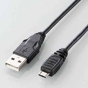 ELECOM microUSBケーブル スタンダードタイプ 2重シールドタイプ 長さ0.15m MPA-AMB015BK