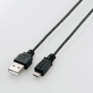 ELECOM microUSBケーブル 極細タイプ 2重シールドタイプ 長さ2.0m ブラック MPA-AMBXLP20BK