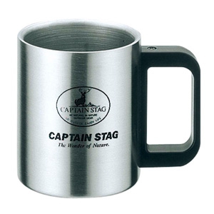 パール金属 【生産完了品】フリーダム ダブルステンマグカップ300mL 《CAPTAIN STAG》 M-7328