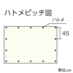 ユタカメイク 透明シート 厚み0.1mm 幅2.7×長さ2.7m #25アルミハトメ24個付 透明シート 厚み0.1mm 幅2.7×長さ2.7m #25アルミハトメ24個付 B-343 画像2