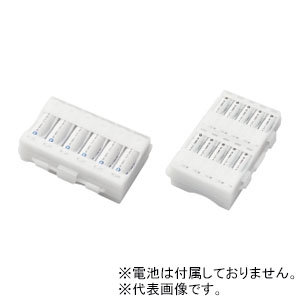 ELECOM 【生産完了品】電池ケース 単3・単4形用 両面収納タイプ 単3×6本+単4×10本収納 クリア 電池ケース 単3・単4形用 両面収納タイプ 単3×6本+単4×10本収納 クリア BC-CELL03CR 画像2