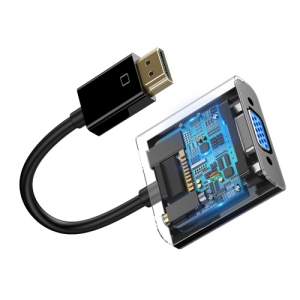 電材堂 【販売終了】VGA変換ハブアダプター HDMI4K用 VGA+Micro+DC3.5 ブラック VGA変換ハブアダプター HDMI4K用 VGA+Micro+DC3.5 ブラック DCAHUB-AH01 画像3