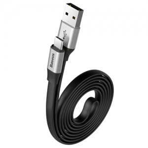 電材堂 【生産完了品】USBケーブル USB-Type-C 長さ1.2m ゴールド+ブラック DCATMBJ-A0V