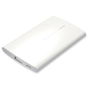 多摩電子工業 【限定特価】モバイルバッテリー 充電式 薄型・コンパクトタイプ 2500mAh microUSBケーブル付 TPL65SUW