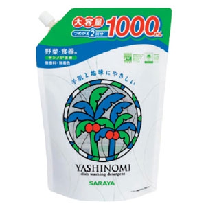 サラヤ 【生産完了品】ヤシノミ洗剤 野菜・食器用 希釈タイプ 詰替用 内容量1L 30992