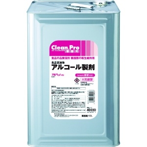 サラヤ 【生産完了品】アルコール製剤《C.PoアルペットHS》業務用原液タイプ内容量17L 40020