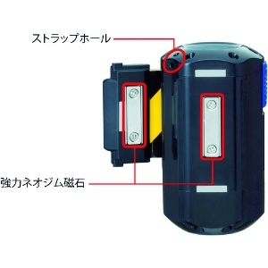 中発販売 バリアリールLong 《黄/黒+関係者以外立入禁止》 マグネットタイプ 自動巻取式 シート長さ6m バリアリールLong 《黄/黒+関係者以外立入禁止》 マグネットタイプ 自動巻取式 シート長さ6m BRS-606D 画像2