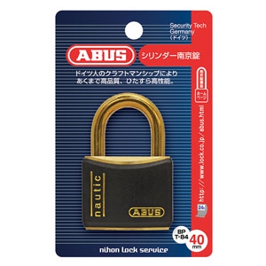 ABUS 【ケース販売特価 5個セット】真鍮南京錠 T84MBシリーズ ブリスターパック 40mm 樹脂カバー付 BP-T84MB/40