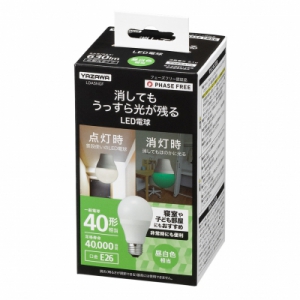 ヤザワ 【在庫限り】蓄光LED電球40W形相当 昼白色 蓄光LED電球60W形相当 昼白色 LDA5NGF 画像4