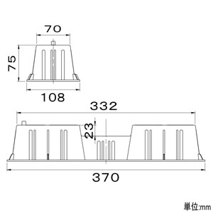 KANTO 室外機置台 《化粧ブロック》 330mm 室外機置台 《化粧ブロック》 330mm KB-330 画像2