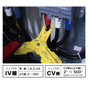 ケーブルゲージ CV・IV単芯専用 6枚セット DI-CVIV131